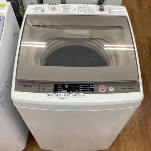 「安心の6ヶ月保証付！！【AQUA(アクア)全自動洗濯機】取りに来れる方限定！売ります！」