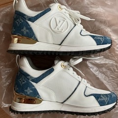 ヴィトン ランアウェイライン デニム×レザー スニーカー モノグラムデニム