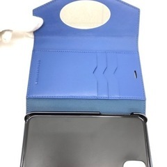 ボナベンチュラ iphoneX・XSケース 黒 ミラーケース肩掛けストラップ