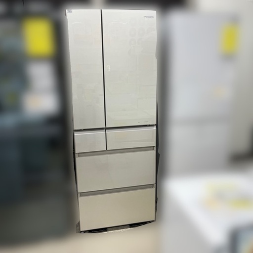 J1475 ★3ヶ月保証付★ 6ドア冷蔵庫 パナソニック Panasonic NR-F511PV-N 501L エコナビ搭載冷蔵庫 フレンチドア冷蔵庫  2016年製 クリーニング済み