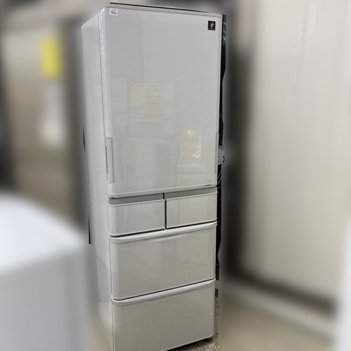 J1476 ★6ヶ月保証付★ シャープ SHARP SJ-P411D-H  プラズマクラスター冷蔵庫 412L・どっちもドア 2017年製 クリーニング済み