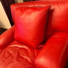 【本革】カッシーナ 1人掛け&2人掛けソファセット