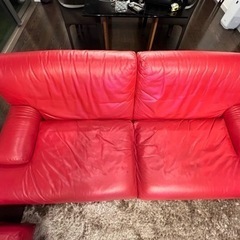 【本革】カッシーナ 1人掛け&2人掛けソファセット