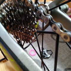 手渡し限定価格　メリダ　リアクト5000 ホイール外し