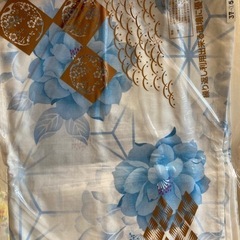浴衣　白地にブルーの花 - 服/ファッション