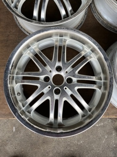 深リム スポークホイール　17インチ　6.5J 4穴 PCD100 オフセット43