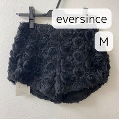 美品◇　eversince エバーシンス　バラ柄ショートパンツ