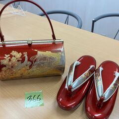 【ネット決済】女性用和装鞄と履物セット　№366