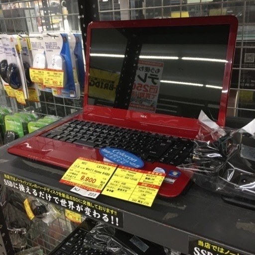 【店舗引き取りのみ】動作確認、清掃済み‼️ NEC LS150/D 15.6インチ WIN11 HOME 64BIT -年製 NJ223