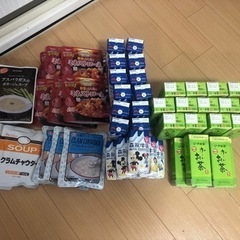 【値下げ】レトルトスープ・牛乳・お茶セット