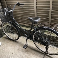 【無料】自転車　黒　ママチャリ