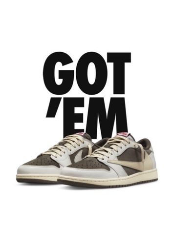 NIKE 　新品　ジョーダン1 LOW トラヴィス　スコット　24cm
