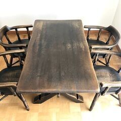 札幌発　飛騨産業 PROVINCIAL ﾀﾞｲﾆﾝｸﾞﾃｰﾌﾞﾙ　Xﾌﾚｰﾑ　スモーカーズボウチェア プロヴィンシャル シリーズ