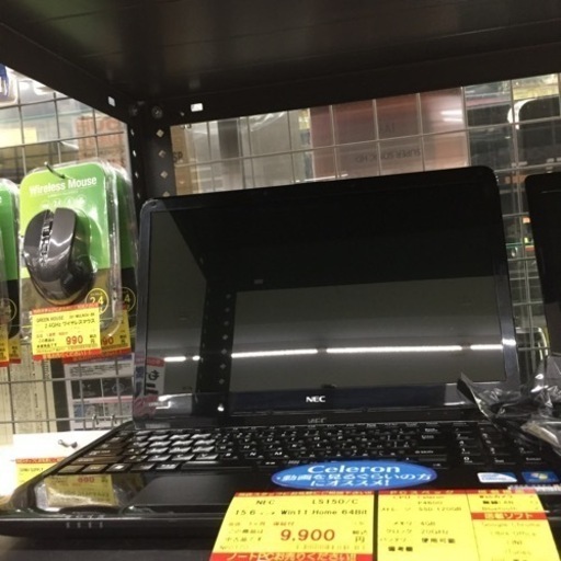【店舗引き取りのみ】動作確認、清掃済み‼️ NEC LS150/C 15.6インチ WIN11HOME 64BIT NJ 226