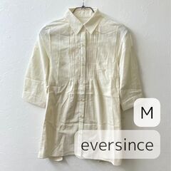 美品◇eversince エバーシンス　ピンタックシャツ