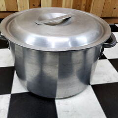 アルミ半寸胴鍋　蓋付き　33ｃｍ　煮込み　炊き出し　集団給食