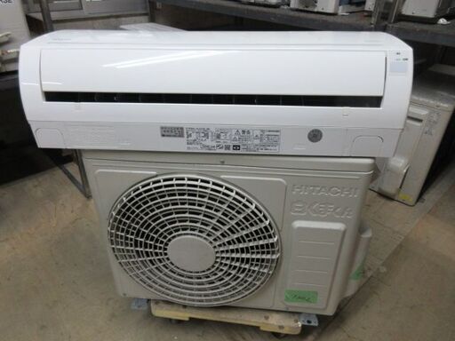 K03452　日立　 中古エアコン　主に6畳用　冷房能力　2.2KW ／ 暖房能力　2.2KW