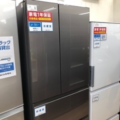 高年式!2021年製!SHARP/シャープ 5ドア冷凍冷蔵庫 412L 自動製氷 