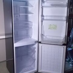 シャープ 大型 2ドア 冷蔵庫 271L SJ-PD27A-T 2015年製 ブラウン 右