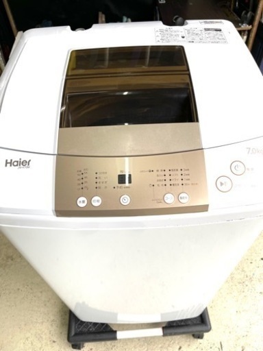 Haier ハイアール 2019年製 7kg 全自動洗濯機 JW-K70M 動作確認済み 簡易清掃済み