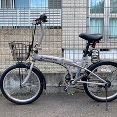 (美品)CAPTAIN STAG 折りたたみ変速自転車