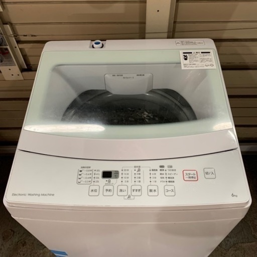 10/10 終 2019年製 洗濯機 6㎏ ガラストップ ニトリ NTR60 菊HG