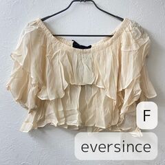 美品◇　eversince エバーシンス　バックリボンブラウス