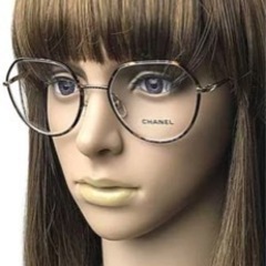 CHANEL メガネフレーム ブランド シャネル マーブルブラウン×ゴールド 眼鏡 0CH-2189J-C395