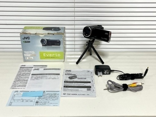 JVC GZ-E77-B ビデオカメラ ミニ三脚付き Everio