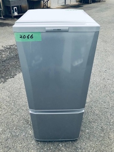 2066番 三菱✨ノンフロン冷凍冷蔵庫✨MR-P15W-S‼️