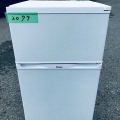 2077番 Haier✨冷凍冷蔵庫✨JR-N91K‼️