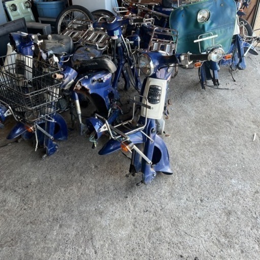 北海道旭川 HONDA カブ フレーム 50STD 7台＋スーパーカブ1台 部品取り
