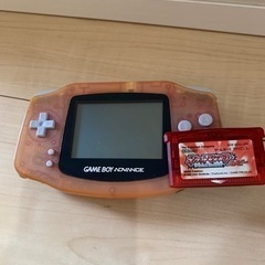 ゲームボーイアドバンス（パールピンク）（ジャンク品）ポケモンソフ...