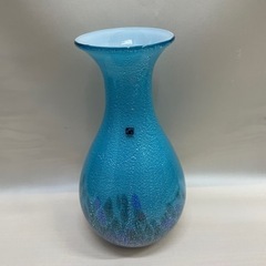 1304😸　花瓶　ブルー　高さ29.5cm
