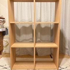 無印良品 スタッキングシェルフセット・3段×2列・オーク材