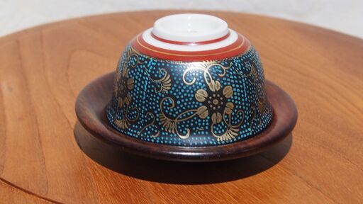茶器　九谷圓山
