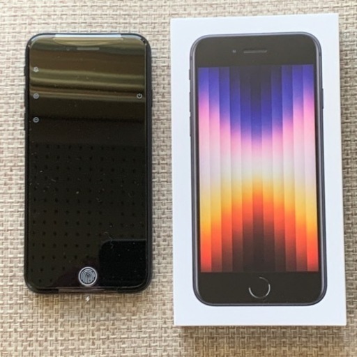 【値下】iPhone SE3 128GB BLACK【SIMフリー】