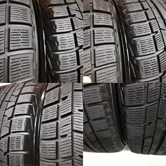 ＜スタッドレス・ホイール 4本＞ 215/60R16 ヨコハマタイヤ 2017年 80～90% 16x6.5 エスティマ30 5H -114.3　～横浜市旭区 ズーラシア近く～