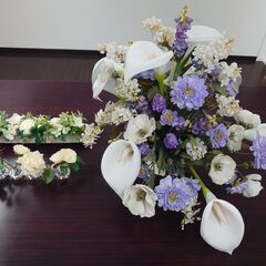 【バラ売りOK】造花のオブジェ3点セット 
