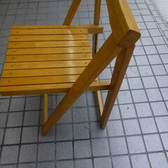 (決まりました)折り畳み椅子 木製　折りたたみ椅子　ウッドチェア