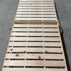 【値下げ】【美品】中居木工 折りたたみ式ベッド 2021年式 ひのき キャスター付き 早いもの勝ち！ 引取歓迎 配送OK