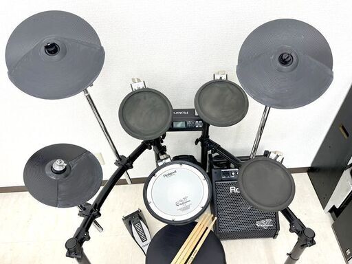 北海道 千歳市/恵庭市 近郊配送可能 Roland/ローランド V-Drum 電子ドラムセット TD-4 パーソナルモニターPM-10セット