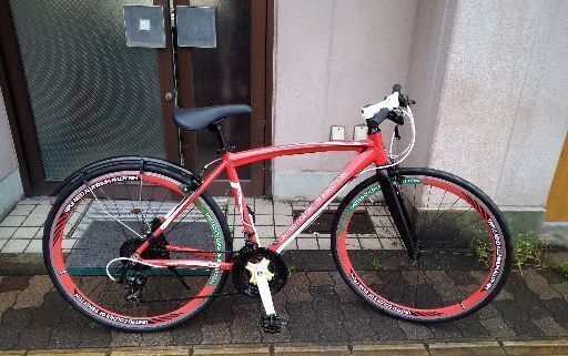 BENETON[ベネトン]700c クロスバイク アルミ/21speed/レッド