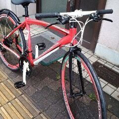 BENETON[ベネトン]700c クロスバイク アルミ/21speed/レッド