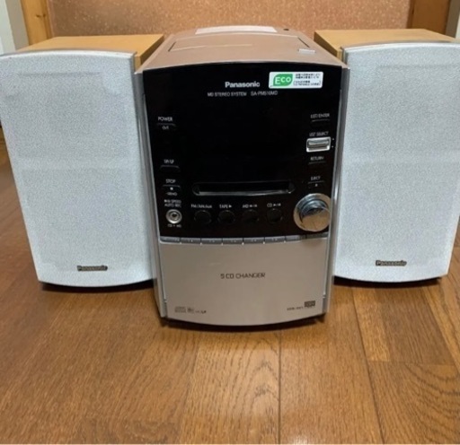 CD MD コンポ　Panasonic スピーカー