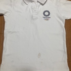 28日に処分します。オリンピック2020記念ポロシャツ　シミあり...
