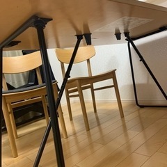 無印良品　ダイニングセット　テーブル　チェア　オーク材