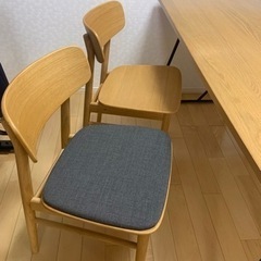 無印良品　ダイニングセット　テーブル　チェア　オーク材