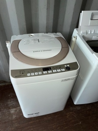 No.1500 SHARP 7kg洗濯機　2016年製　近隣配送無料