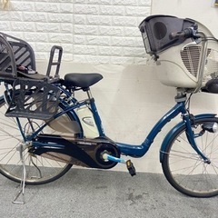 格安 3人乗り電動自転車 パナソニック製 子供シート付き 8ahバッテリー